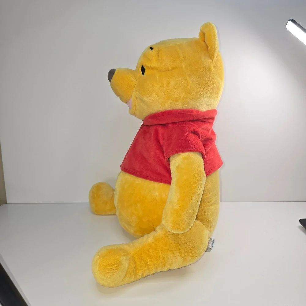 Disney Store Winnie The Pooh Plush Large Stuffed Animal Red Shirt Bear 16